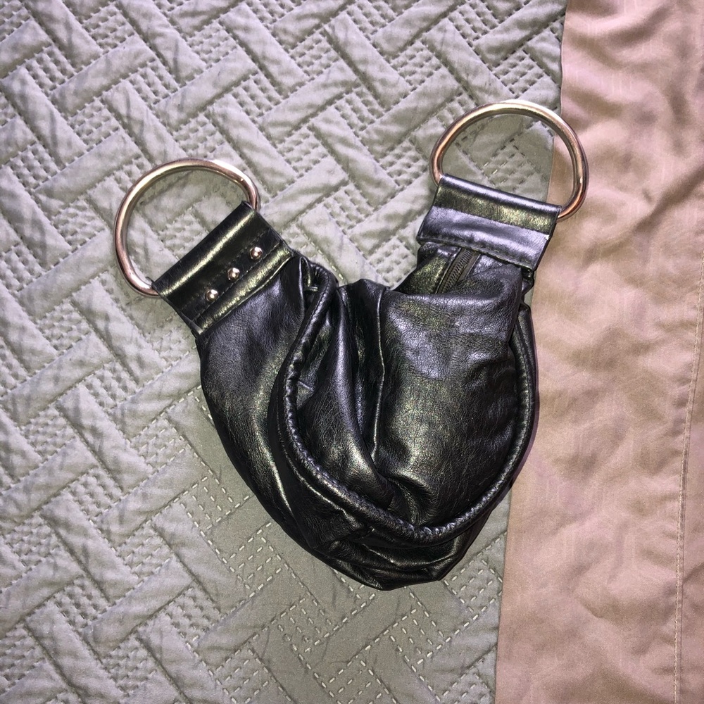 Faux leather mini purse